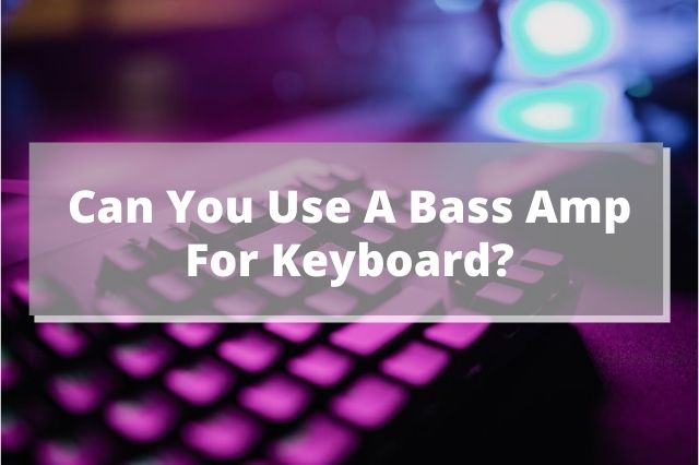 Can You Use A Bass Amp For Keyboard